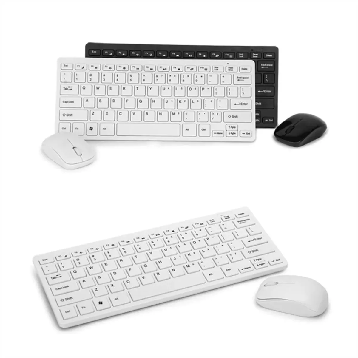 COMBO TECLADO MOUSE GENERICO KM800-C MINI WIRED KEYBOARD